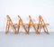 Vintage Folding Chairs in Wood from OTK, 1950s, Set of 4, Image 4