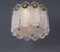 Lámpara colgante vintage de cristal y latón de Kaiser Leuchten, Imagen 6