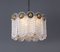 Vintage Hanging Lamp in Crystal and Brass from Kaiser Leuchten 5