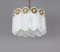 Vintage Hanging Lamp in Crystal and Brass from Kaiser Leuchten 8