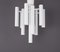 Space Age Ceiling Lamp in White Metal by Temde, 1970s, Image 3