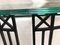 Glass and Metal Iron Console Side Table, Image 3