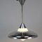 Lampe aus Opalglas & Aluminium, 1950er 5