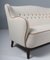 Bouclé and Aniline Leather 3-Seater Sofa, Denmark, 1940s 4