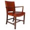 Mahogany and Goat Leather Chair by Kaare Klint for Rud Rasmussen 1