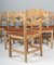 Razorblade Dining Chairs by Henning Kjærnulf, Set of 6 6
