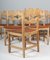 Razorblade Dining Chairs by Henning Kjærnulf, Set of 6, Image 6