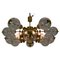 Brass Chandeliers, Germany, 1970s, Set of 2, Image 2