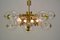 Brass Chandeliers, Germany, 1970s, Set of 2, Image 4