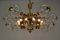 Brass Chandeliers, Germany, 1970s, Set of 2, Image 3