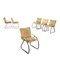Metal Dining Chairs, Italy, 1970s-80s, Set of 6, Image 1
