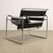 Fauteuil Style Wassily en Cuir, Italie, 1980s 8