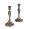 19th Century German Silver Candleholders, Set of 2 1