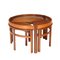 Petites Tables Gigognes en Teck, Angleterre, 1960s, Set de 4 1