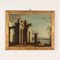 Architectural Capriccios with Ruins and Figures, 18th-Century, Oil on Canvas, Framed, Set of 2 3