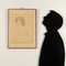 Aldo Mazza, Portrait of a Woman, Mixed Media on Paper, Framed 2