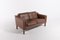 Vintage Leather 2-Seater Sofa from HJ-Møbler/Stouby, Denmark 2