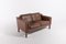 Vintage Leather 2-Seater Sofa from HJ-Møbler/Stouby, Denmark, Image 2