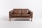 Vintage Leather 2-Seater Sofa from HJ-Møbler/Stouby, Denmark 1