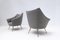 Italienische Mid-Century Sessel mit Füßen aus grauem Messing, 1950er, 2er Set 4