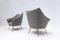 Mid-Century Grey Brass Feets Armchairs, Italy, 1950s, Set of 2, Image 4