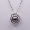 18k White Gold Necklace with Gray Pearl and Diamonds, 1980s, Image 2