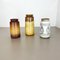 Multi-Color Pottery Fat Lava Vases from Scheurich, Germany, 1970s, Set of 3 4