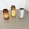 Multi-Color Pottery Fat Lava Vases from Scheurich, Germany, 1970s, Set of 3, Image 3