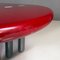 Italian Postmodern Ten-Legged Lacquer Bordeaux & Grey Wood Coffee Table, 1980s, Image 10