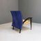 Mehrfarbiger moderner italienischer Sessel aus Massivholz & Leder, 1980er 5