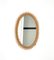 Mid-Century Rattan and Bamboo Oval Wall Mirror by Franco Albini, Italy, 1960s 6