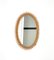 Mid-Century Rattan and Bamboo Oval Wall Mirror by Franco Albini, Italy, 1960s, Image 6