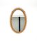 Mid-Century Rattan and Bamboo Oval Wall Mirror by Franco Albini, Italy, 1960s, Image 2