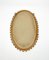 Mid-Century Rattan and Bamboo Oval Wall Mirror by Franco Albini, Italy, 1960s 8