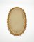 Mid-Century Rattan and Bamboo Oval Wall Mirror by Franco Albini, Italy, 1960s, Image 8