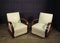 Art Deco Lounge Chairs in Burr Walnut and Leather, Set of 2 12