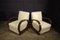 Art Deco Lounge Chairs in Burr Walnut and Leather, Set of 2 7