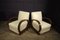 Art Deco Lounge Chairs in Burr Walnut and Leather, Set of 2, Image 7