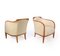 Art Deco Lounge Chairs in Beech, Set of 2 2