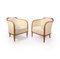 Art Deco Lounge Chairs in Beech, Set of 2 1