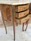 Mid-Century Bedside Tables in French Walnut With Marquetry & Marble Top, Set of 2 5