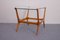 Mid-Century Modern Teak & Glas Beistelltisch 6