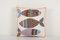 Vintage Suzani Cushion Cover with Fish Design, Image 1