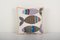Vintage Suzani Kissenbezug mit Fisch Design 1