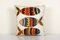 Vintage Suzani Cushion Cover with Fish Design, Image 1