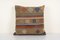 Large Striped Turkish Kilim Cushion Cover, Image 1