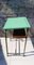 Mid-Century School Desk in Green Formica & Beech Top, 1960s, Image 4