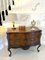 Antique Victorian Figured Mahogany Serpentine-Shaped Chest of Drawers, Image 2