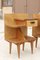 Comodini modernisti in legno, Francia, anni '50, set di 2, Immagine 6