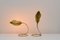Lámparas de mesa con hojas de latón de Carlo Giorgi & Tommaso Barbi para Bottega Gadda, Italia, años 70. Juego de 2, Imagen 1